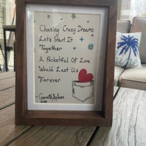 Handwritten Lyric Art Pieces