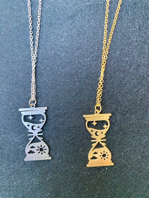 Featured image for “The Time Is Now – Hourglass Necklace or Earrings”