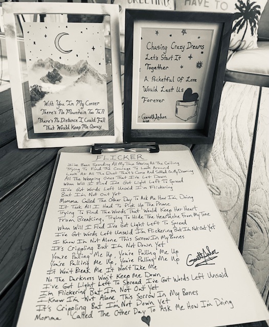 Featured image for “Custom Handwritten Lyrics/Art Pieces”